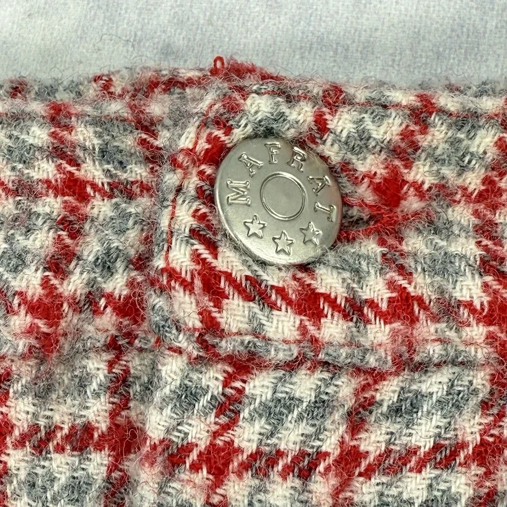 Vintage MAFRAT Italy Baby‎ 100% Wool Pants Size 0M Prince Of Wales Check Lined